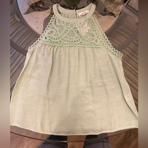 Mine Blouse NWT Sz S beautiful mint green